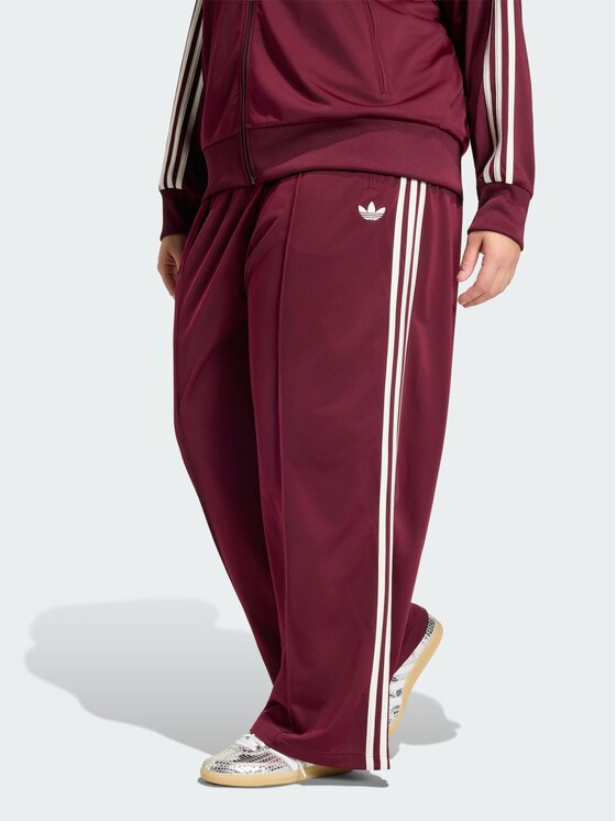 adidas adidas Spodnie dresowe Firebird Bordowy Loose Fit
