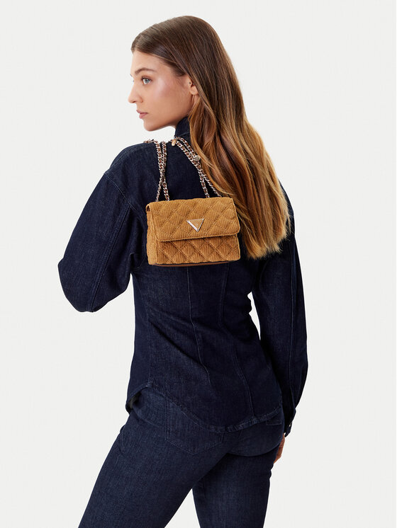 Guess Guess Ročna torba Giully II Mini HWCG96 73740 Rjava