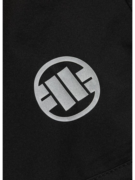 PITBULL PITBULL Szorty sportowe Spodenki Sportowe Performance Pro plus Mesh New Logo M Czarny Regular Fit