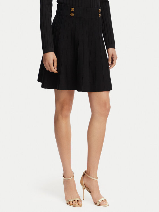 Guess Fustă mini W5YD65 Z0130 Negru Regular Fit