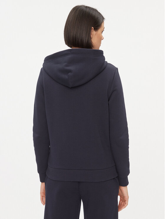 Gant Gant Pulóver Reg Tonal Shield Zip Hoodie 4200671 Sötétkék Regular Fit