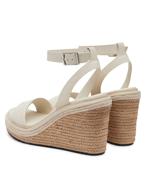 Calvin Klein Calvin Klein Espadrile Wedge Sandal 70 - He HW0HW02376 Bijela