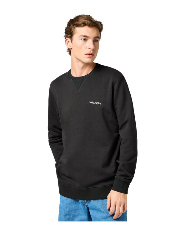 Wrangler Wrangler Bluza 112362885 Czarny Regular Fit