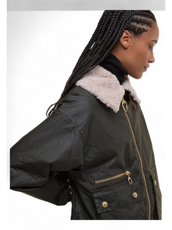Barbour Barbour Παλτό q-dav-59567 Πράσινο Regular Fit
