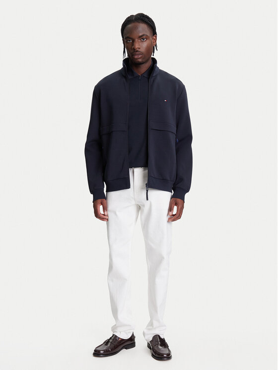 Tommy Hilfiger Tommy Hilfiger Džemperis ar kapuci Permormance MW0MW41227 Tumši zils Regular Fit