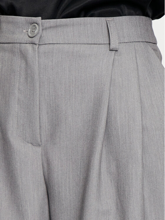 Imperial Imperial Kalhoty z materiálu P1U5IIC Šedá Wide Leg