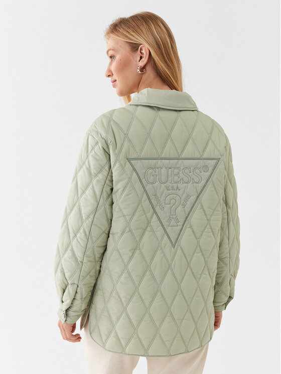 Guess Guess Giacca di transizione Giorgia W3YL17 WFIW2 Verde Relaxed Fit
