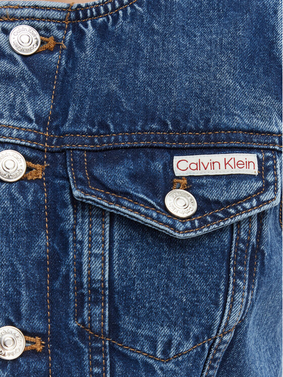 Calvin Klein Jeans Calvin Klein Jeans Džínové šaty LV047F761G Tmavomodrá Slim Fit
