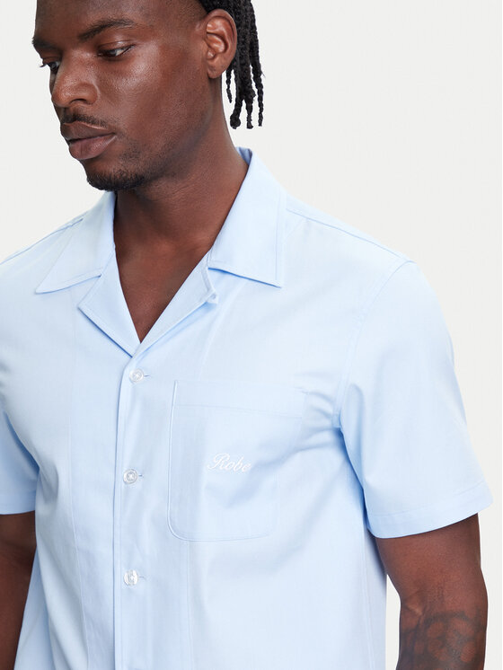 Robe di Kappa Robe di Kappa Cămașă Robe Giovani Aousja 631372W Albastru celest Regular Fit