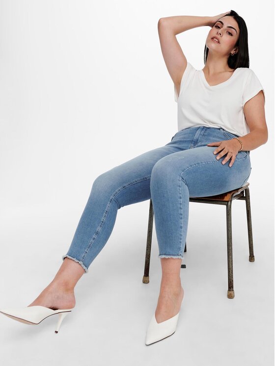 ONLY Carmakoma ONLY Carmakoma Džinsai 15198408 Mėlyna Skinny Fit