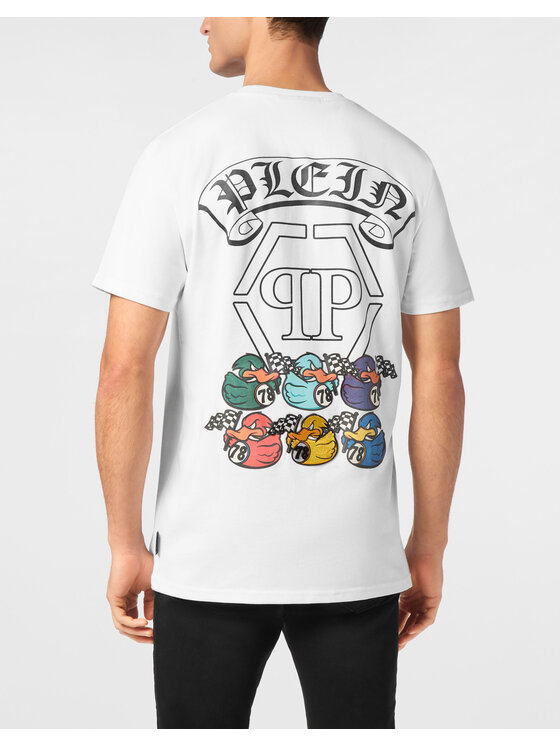 PHILIPP PLEIN PHILIPP PLEIN T-shirt 24343 Bianco Regular Fit