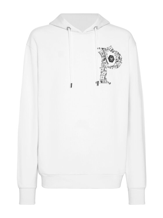 PHILIPP PLEIN PHILIPP PLEIN Bluza 1603 Biały Regular Fit