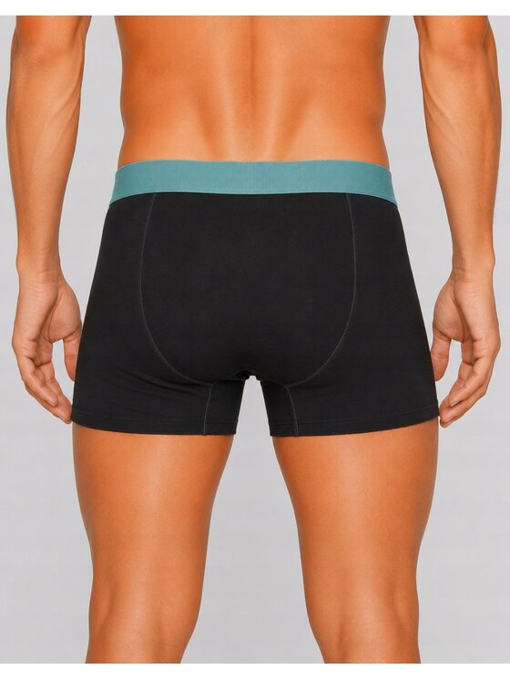 Wrangler Wrangler Bokserki Baldwin 3 Pack Cotton Elastane Trunks Czarny