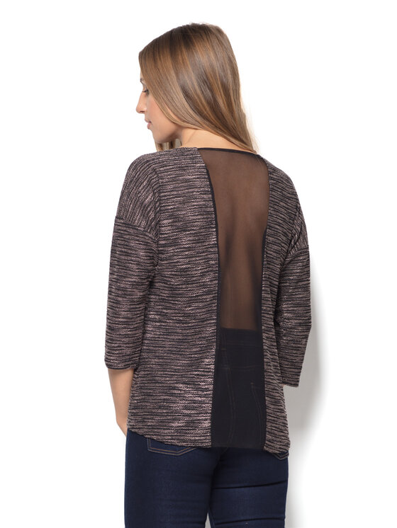 Lenitif Lenitif Bluzka K304 Beżowy Regular Fit
