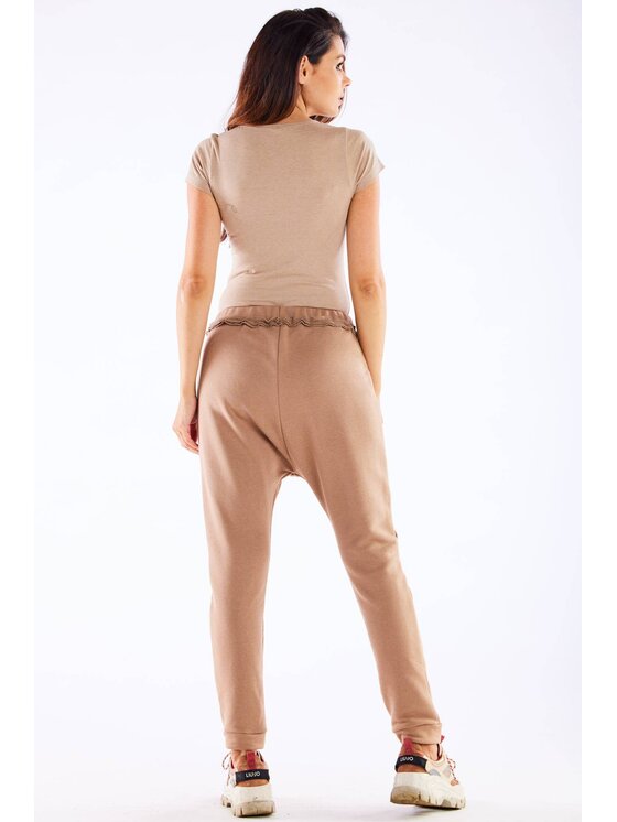 Infinite You Infinite You Dámské kalhoty M274 Béžová Basic Fit
