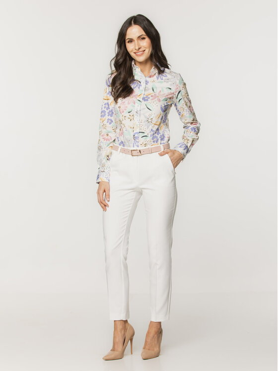 Willsoor Willsoor Koszula 61448 Biały Slim Fit