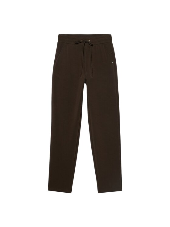 Oltre Oltre Pantaloni di tessuto P827J002381N032 Marrone Regular Fit