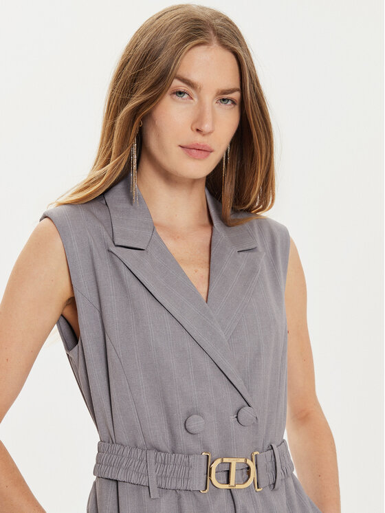 TWINSET TWINSET Salopetă 242TP2280 Gri Regular Fit