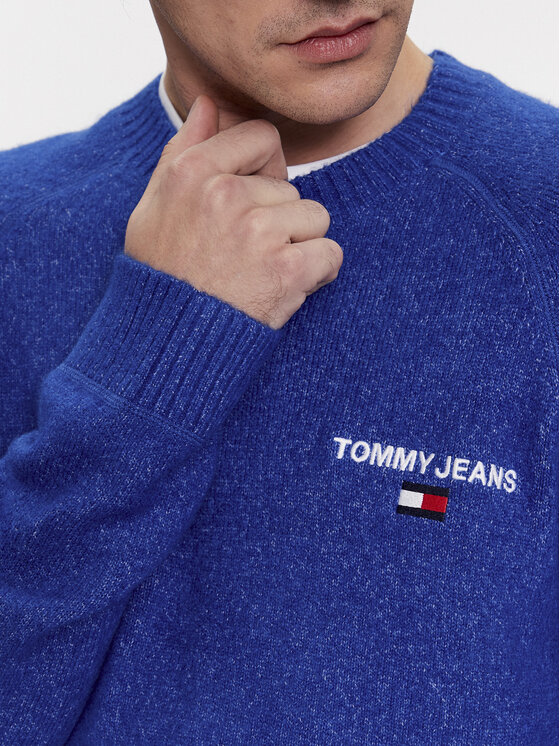 Tommy Jeans Tommy Jeans Džemper DM0DM17756 Plava Regular Fit