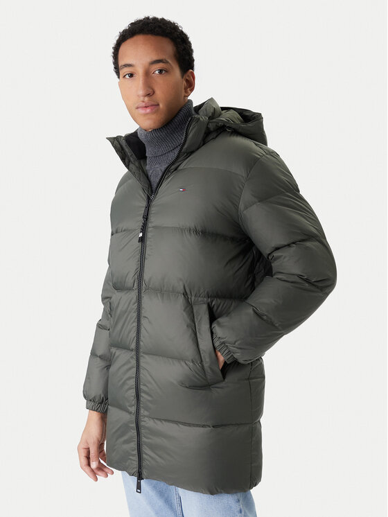 Tommy Jeans Tommy Jeans Пуховик Essential DM0DM20466 Зелений Regular Fit