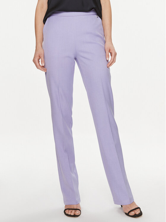 Fracomina Fracomina Pantaloni di tessuto FR24SV2011W67401 Viola Regular Fit