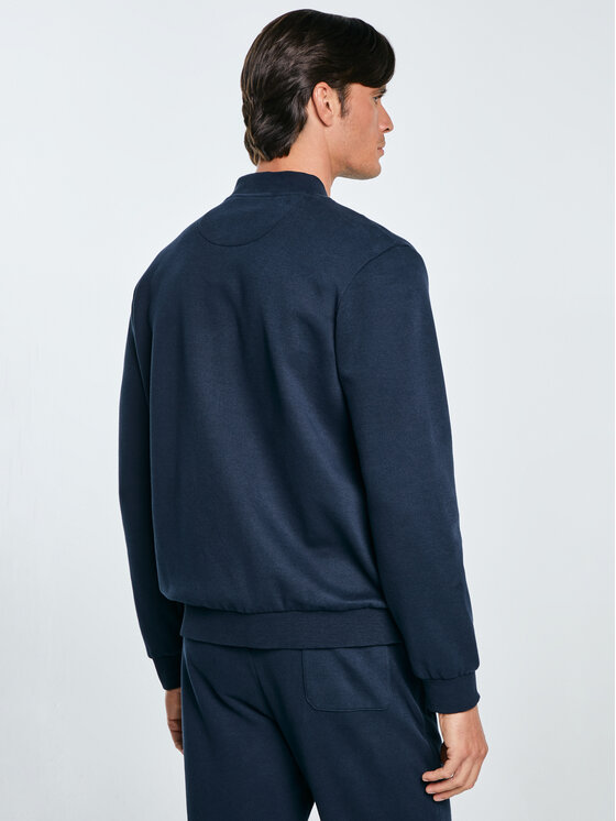 BIG STAR BIG STAR Bluza WLADORB Granatowy Basic Fit
