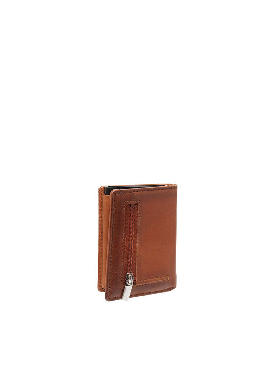 Mustang Mustang Portafoglio MUSTANG Temi RFID Aluminium Case Marrone