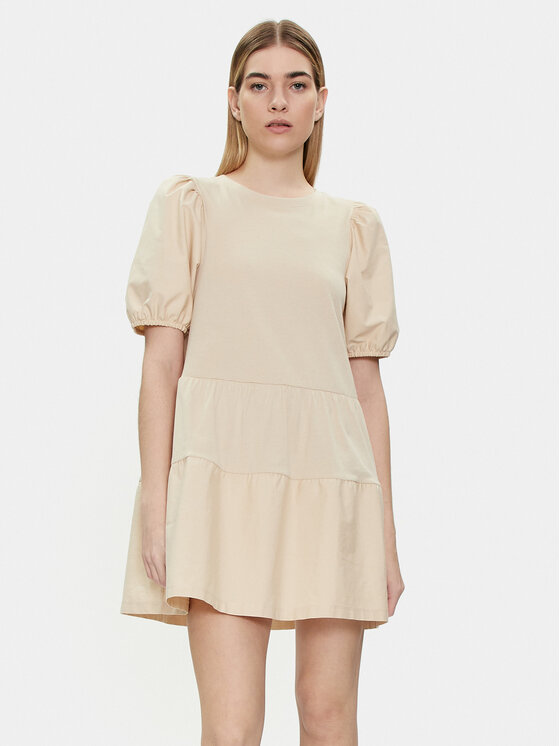 Brave Soul Brave Soul Лятна рокля LDRJ-544AMIEST Бежов Straight Fit