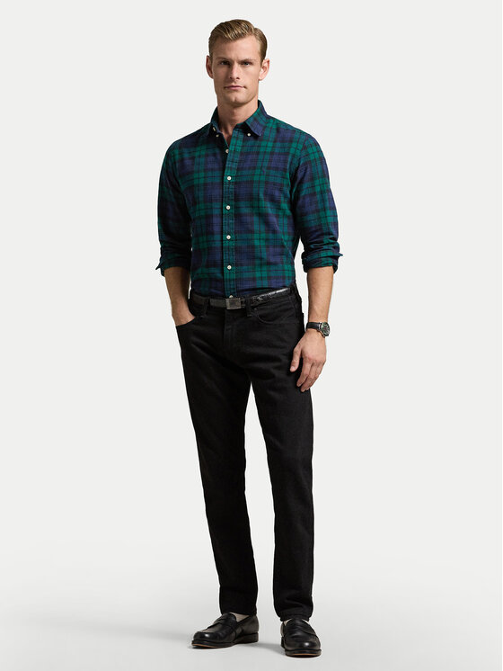 Polo Ralph Lauren Polo Ralph Lauren Košile 710953891001 Zelená Custom Fit