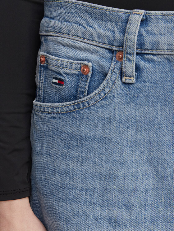 Tommy Jeans Tommy Jeans Džínová sukně Claire DW0DW22711 Světle modrá Regular Fit