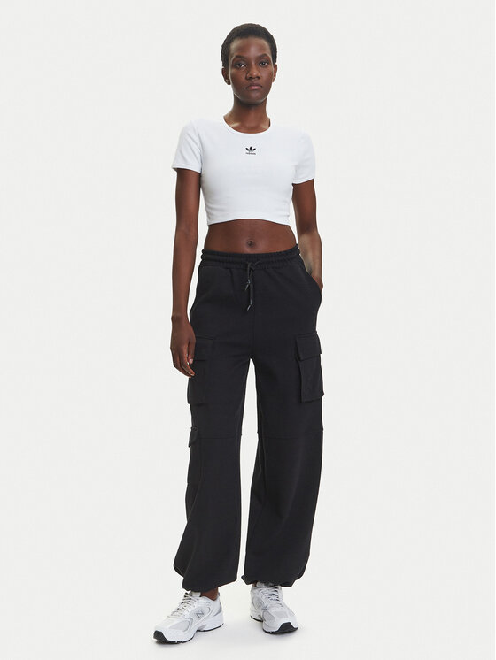 adidas adidas T-särk Essentials JC9026 Valge Slim Fit