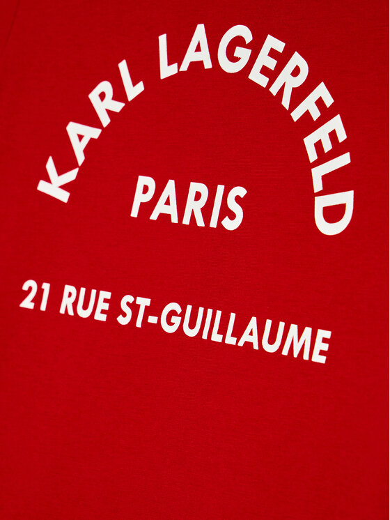 KARL LAGERFELD KARL LAGERFELD Póló Z25316 S Piros Regular Fit