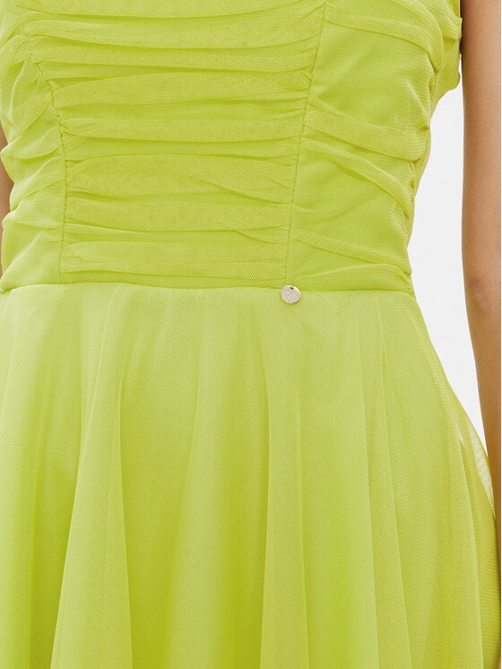 Rinascimento Rinascimento Kokteiļkleita CFC0117833003 Zaļš A-Line Fit