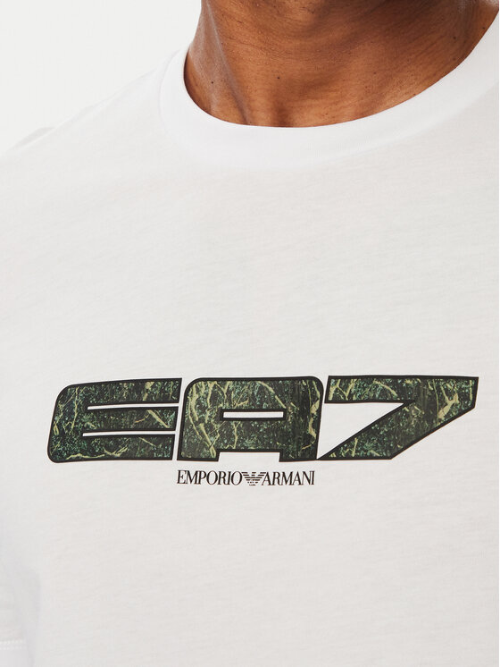 EA7 Emporio Armani EA7 Emporio Armani T-särk 7M002128 AF12503 U0002 Valge Regular Fit