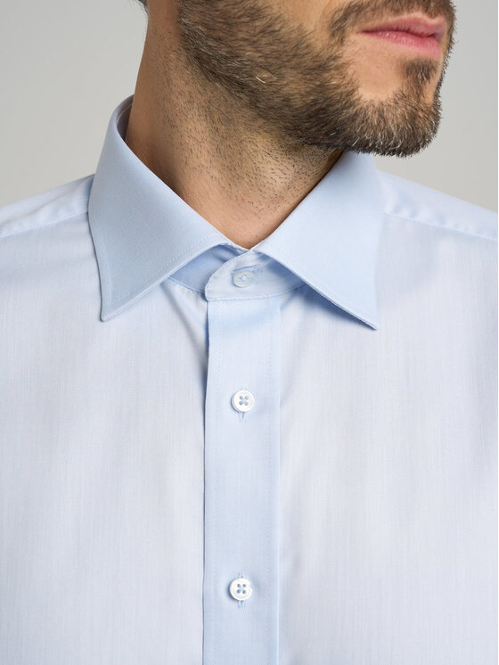 Willsoor Willsoor Koszula s47448 Niebieski Slim Fit
