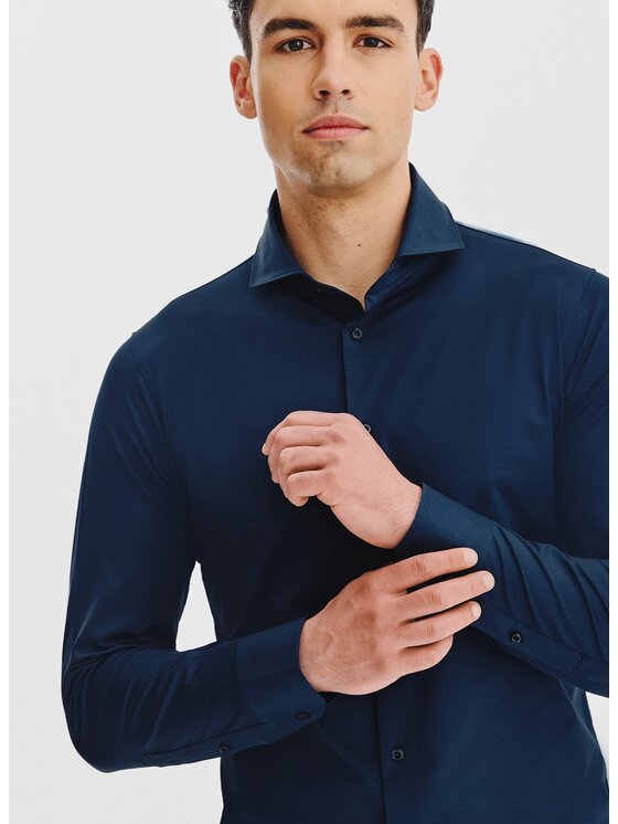 Pako Lorente Pako Lorente Koszula P25WF-1X-025 Granatowy Classic Fit