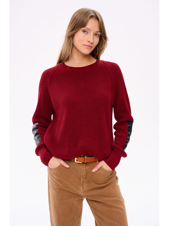 Sweter, rozmiar 40/42, Czerwony, Nirad