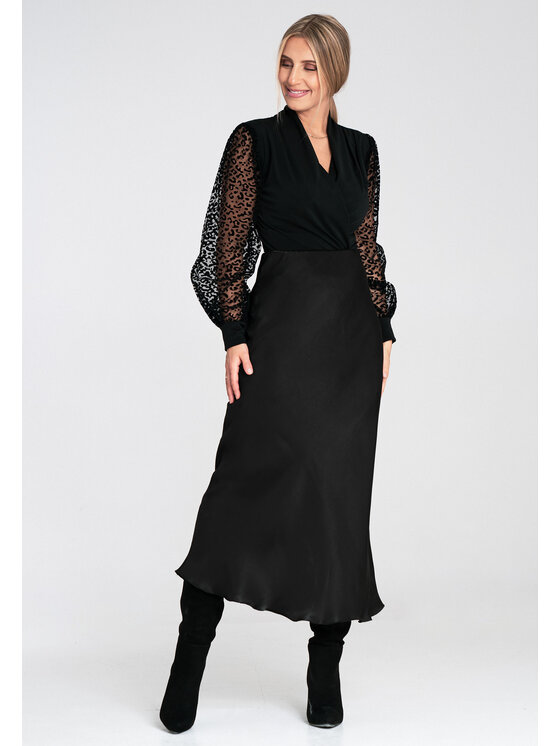 FIGL FIGL Body M1082 Czarny Fitted Fit