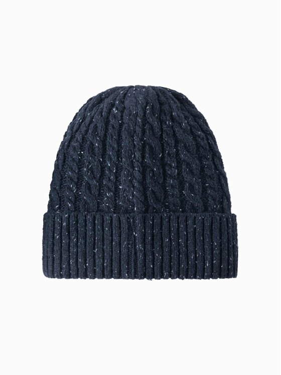 Ombre Ombre Czapka OM-ACWH-0121 Granatowy