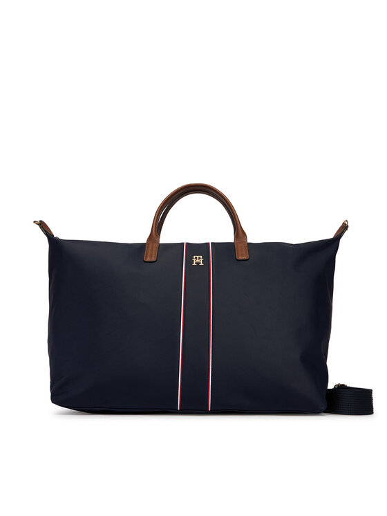 Tommy Hilfiger Torebka Popette Weekender Corp AW0AW18529 Niebieski