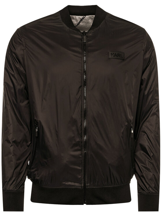 KARL LAGERFELD KARL LAGERFELD Bomber dzseki 505065 501560 Fekete Regular Fit