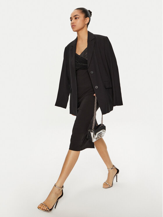 Rinascimento Rinascimento Kokteilikleit CFC0019703002 Must Slim Fit