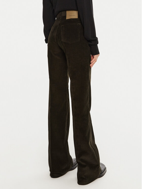 AMI PARIS AMI PARIS Hlače iz tkanine FTR420.CO0089 Rjava Flare Fit