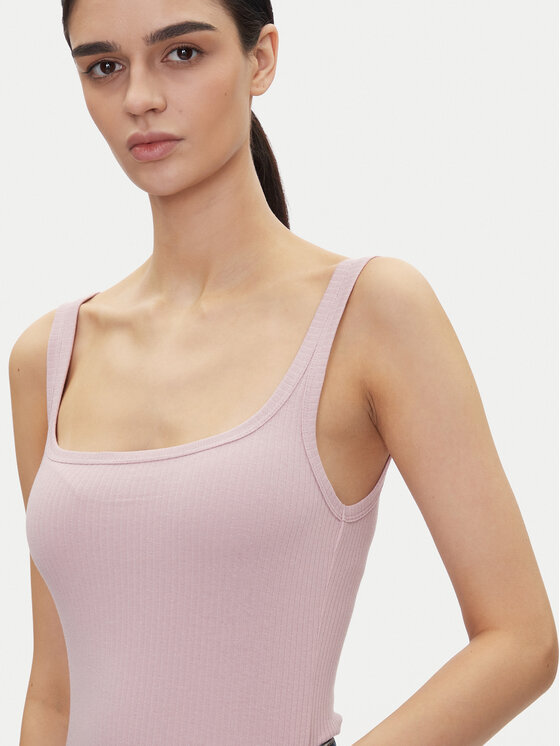 Lee Lee Top Square 112363644 Fioletowy Slim Fit