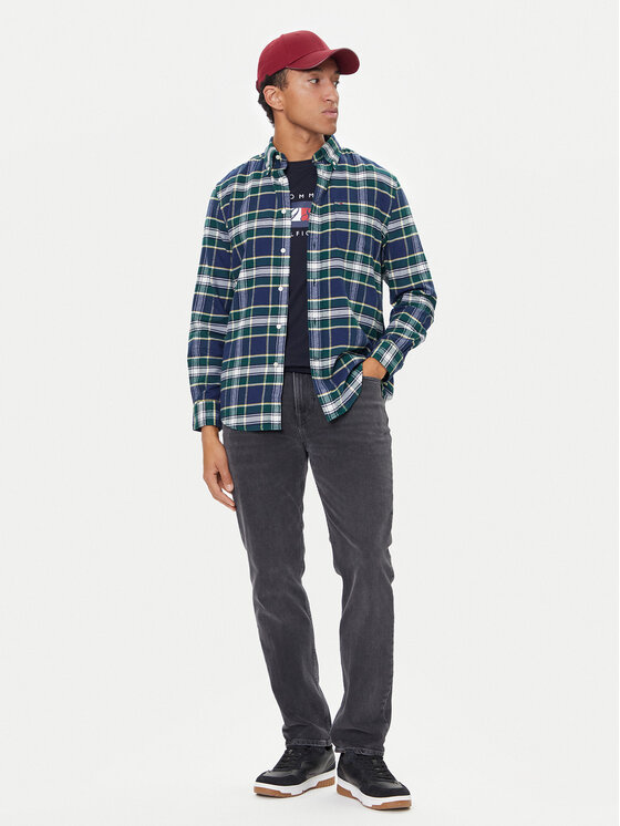 Tommy Hilfiger Tommy Hilfiger Košulja Hero MW0MW40473 Tamnoplava Regular Fit