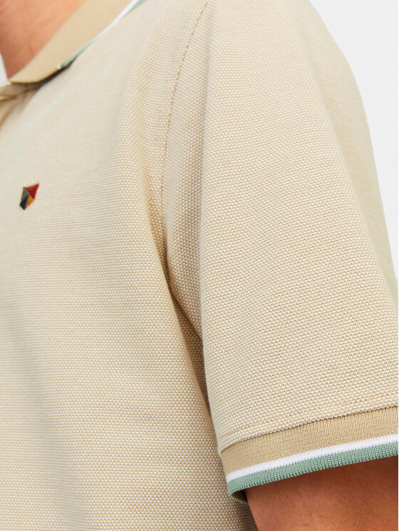 Jack&Jones Jack&Jones Polo Bluwin 12169064 Bež Regular Fit