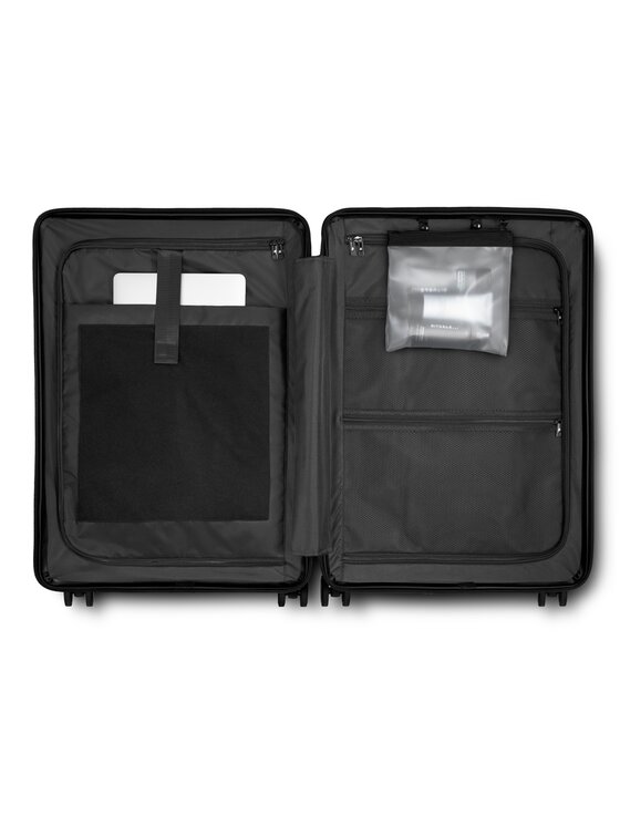James Hawk James Hawk Walizka średnia Check-in Suitcase Czarny
