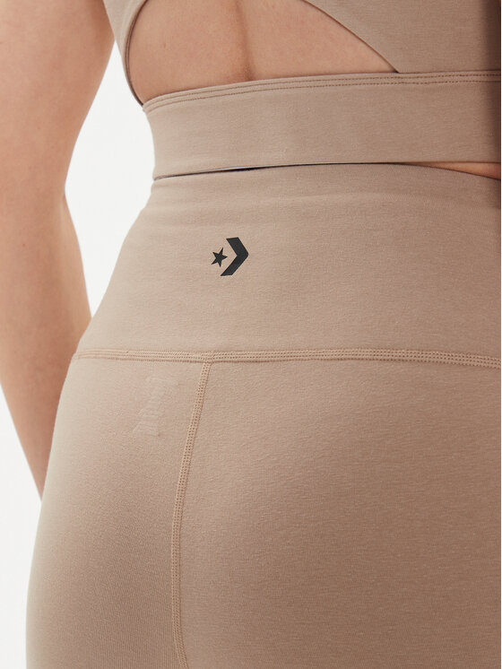 Converse Converse Sport rövidnadrág W Wordmark Bike Short 10024539-A10 Bézs Skinny Fit