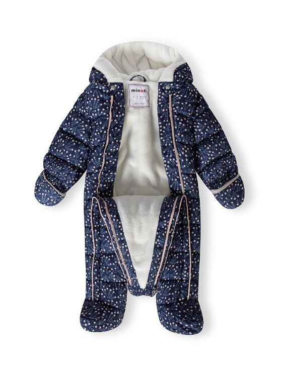 minoti minoti Kombinezon zimowy 21babysnow1 Granatowy Regular Fit