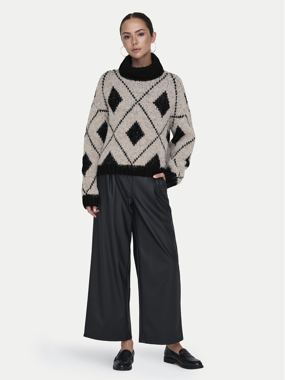 JDY JDY Rollkragenpullover Zoey 15330718 Beige Loose Fit